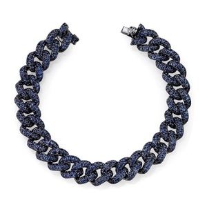 Chain Tennis Blue Crystal Pave Bracelet 💎